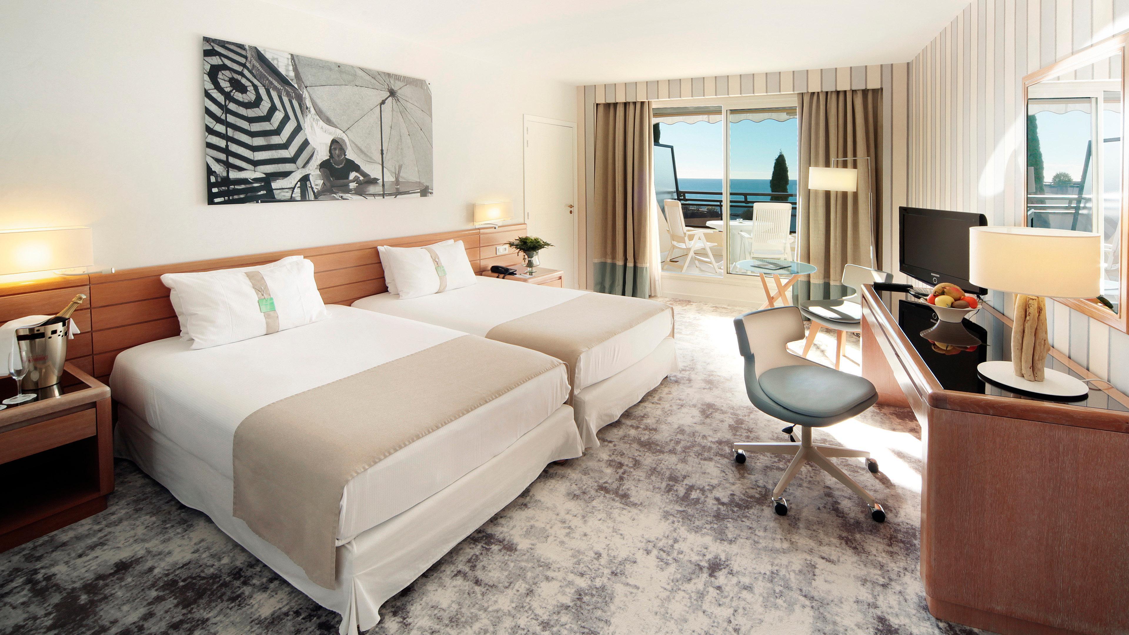 Chambre Lits Jumeaux Premium avec Balcon - Vue sur Mer