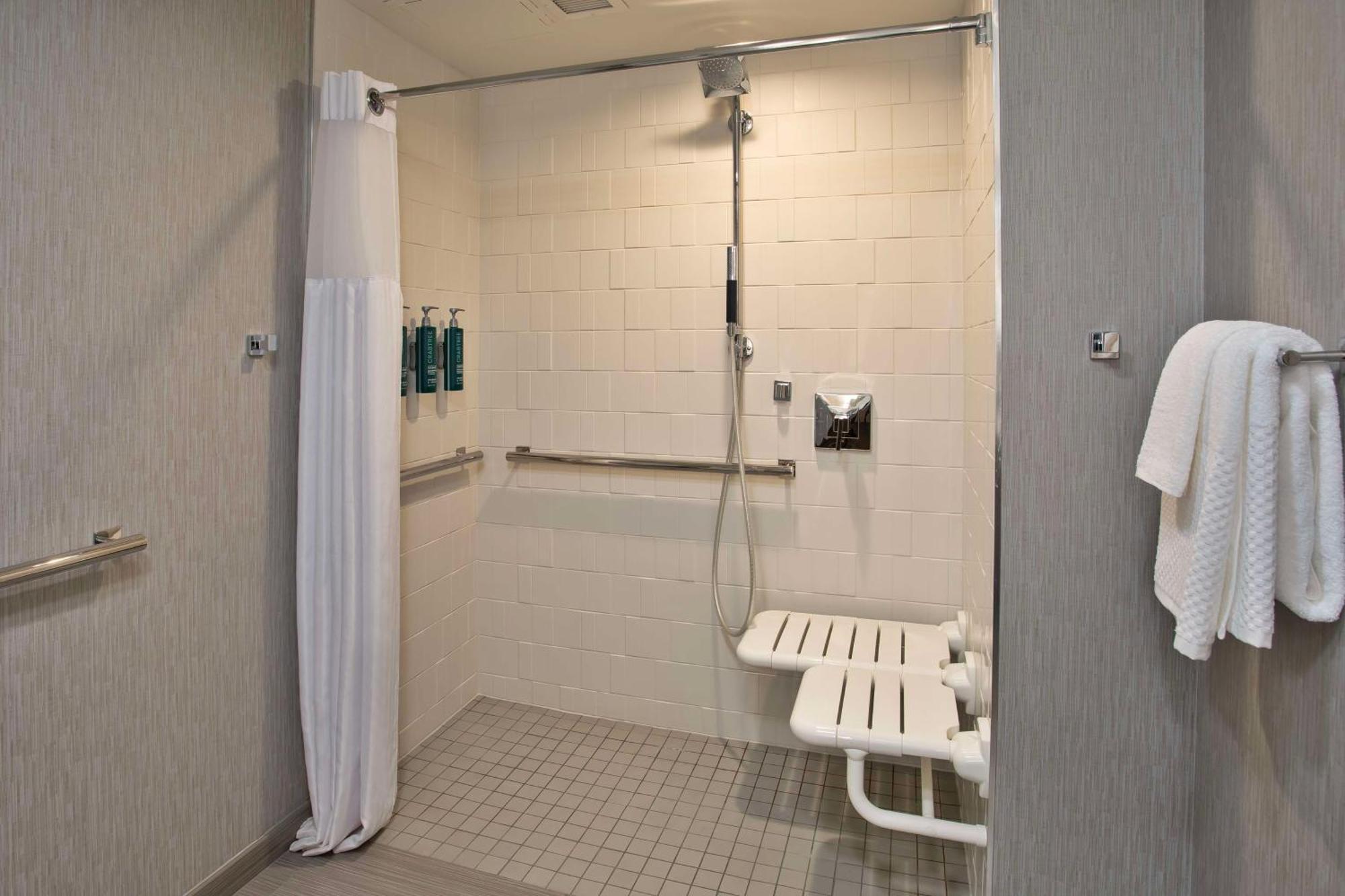 Double Room Two Double Beds Roll Shower Mobility Access