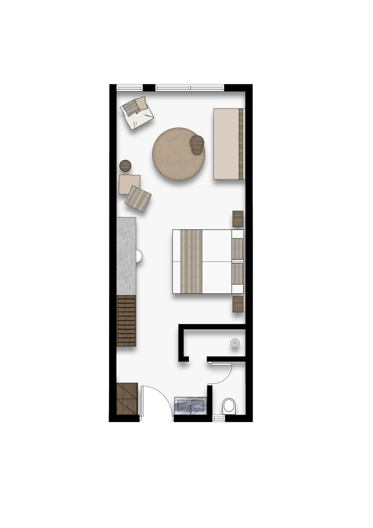 Deluxe One-Bedroom Apartment