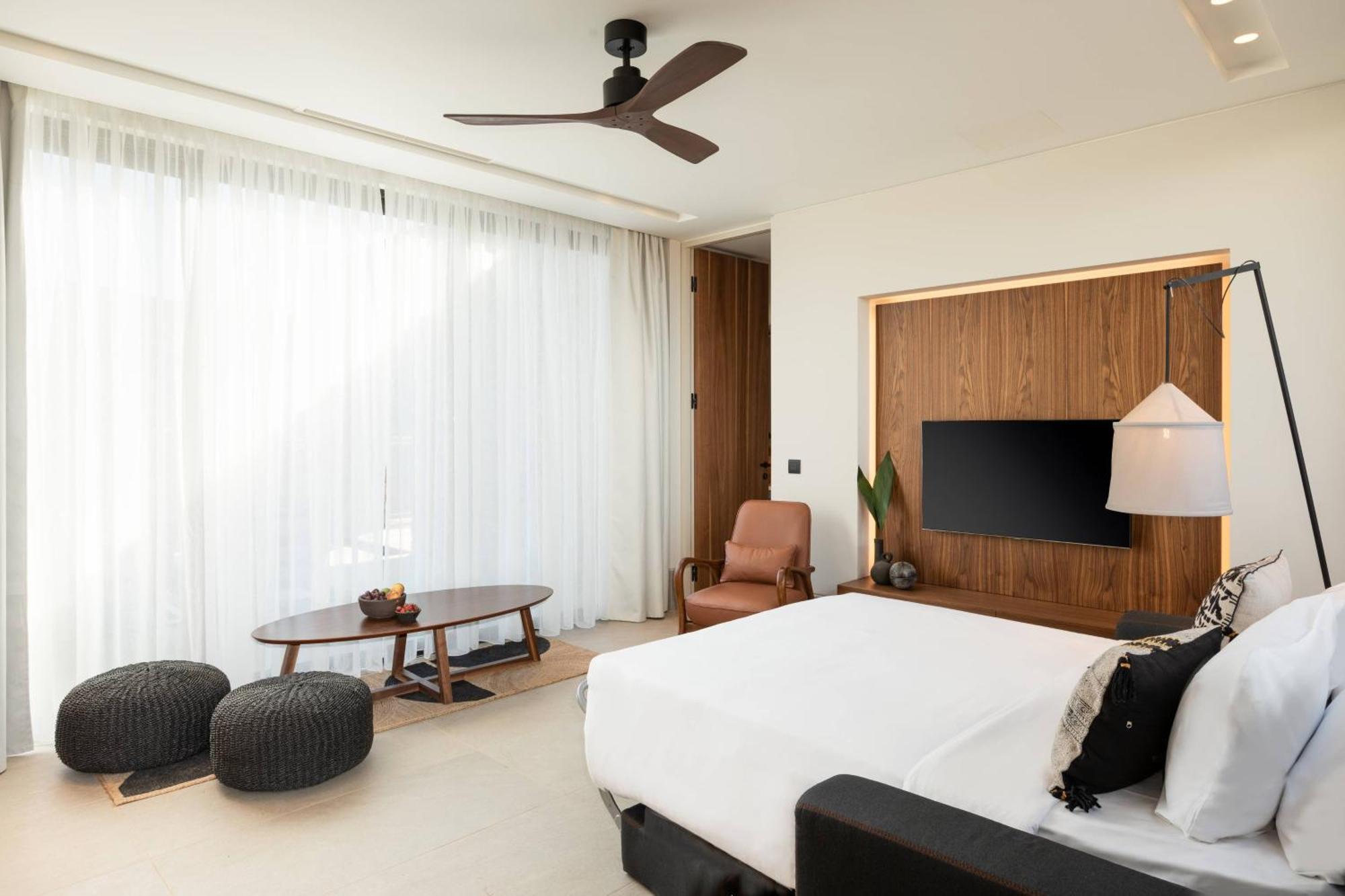 Alojamiento Core de 1 dormitorio con sofá cama y vistas al interior - 1 cama extragrande