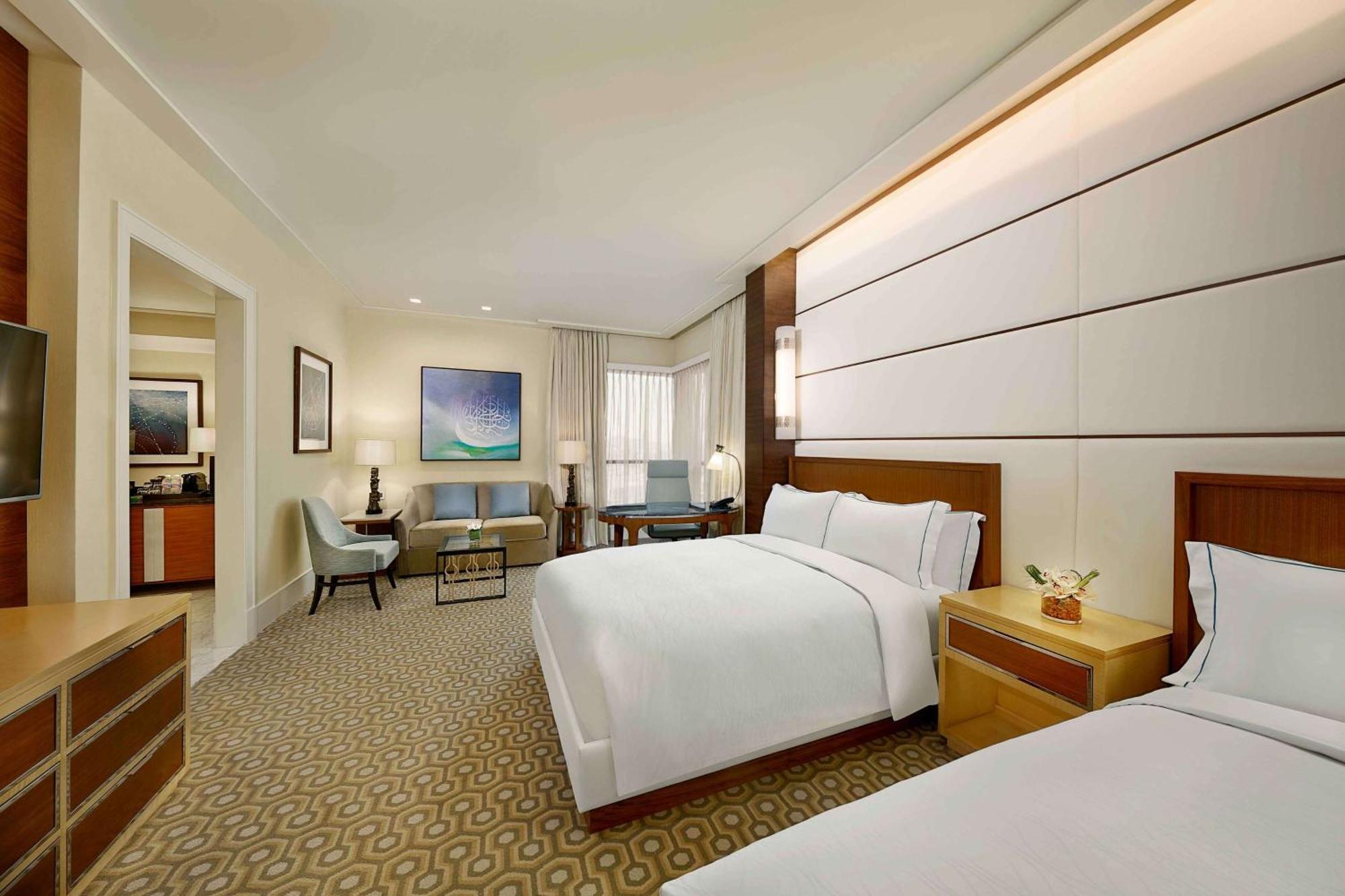 Executive Queen Room with Two Queen Beds and Partial Haram View