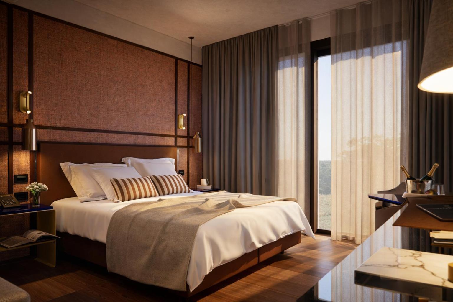 Chambre Lit King-Size avec Balcon