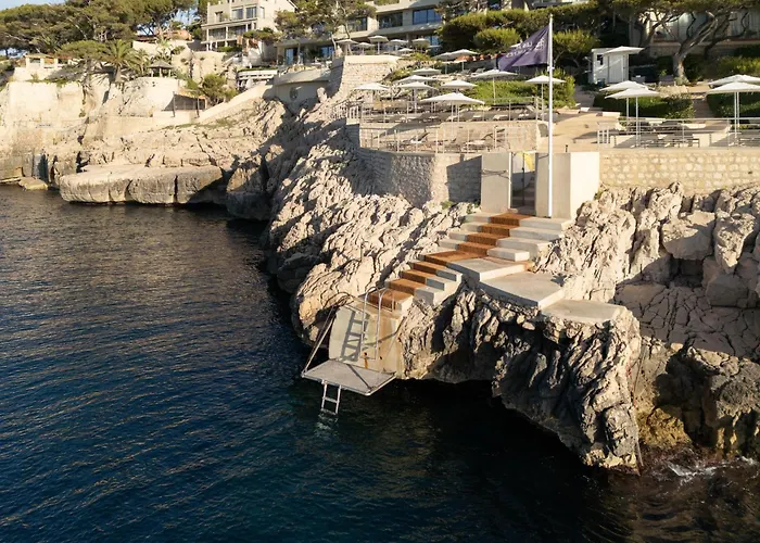 In Luxury hotels Les Roches Blanches Cassis