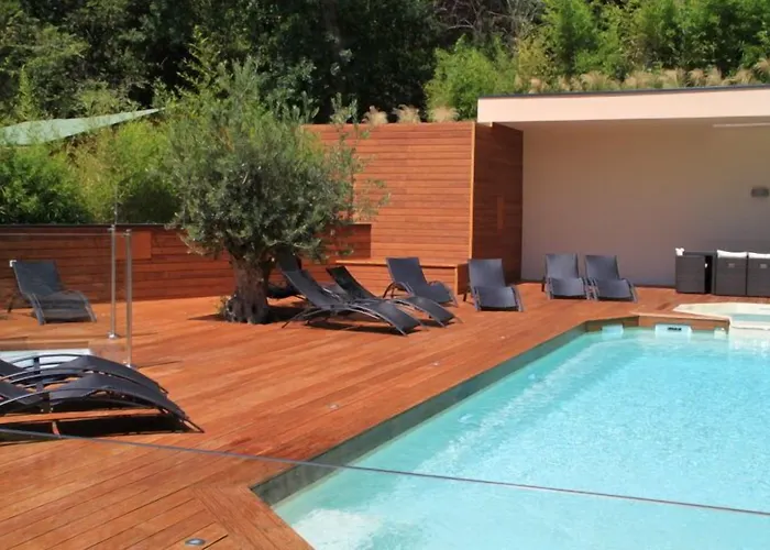 Hot Tub in Room Du Parc